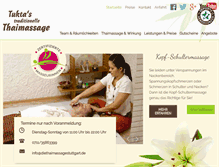 Tablet Screenshot of diethaimassagestuttgart.de